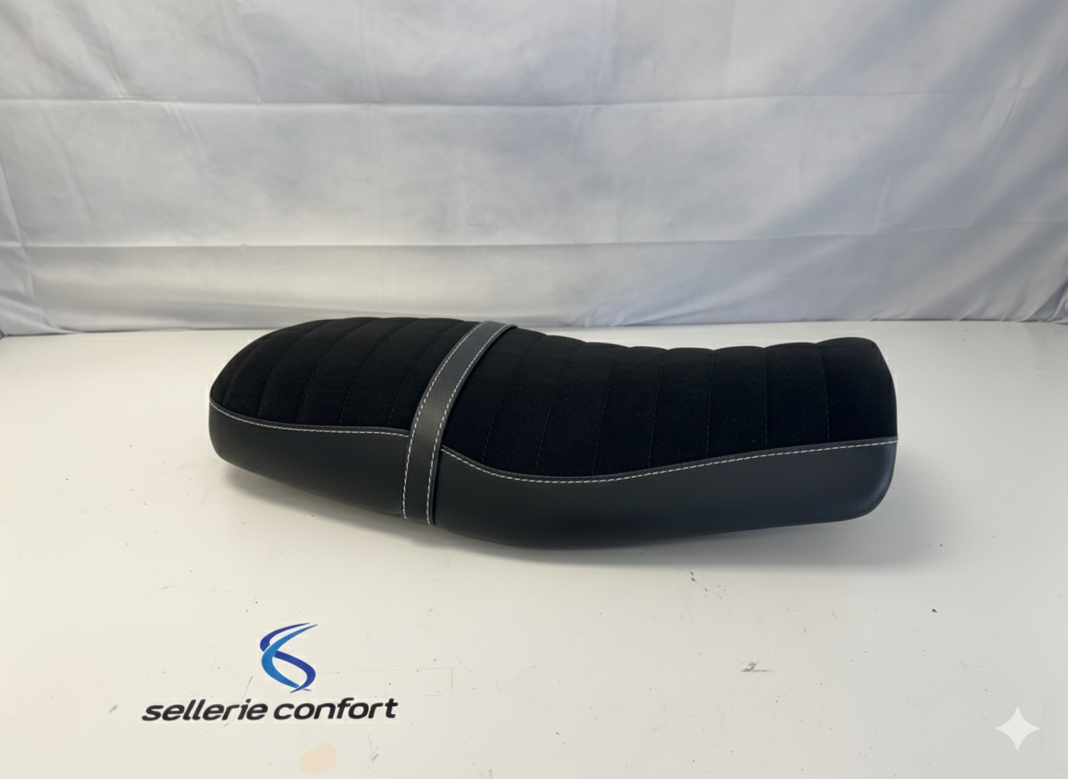 Selle confort moto YAMAHA XSR 125 blanche