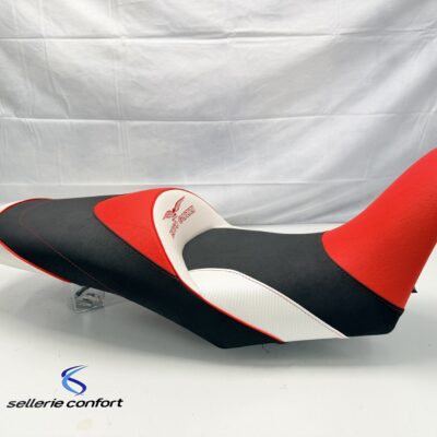 Selle confort moto MOTO GUZZI V85TT rouge et blanche