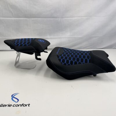 Selle confort BMW S 1000 Rou RR - nid d'abeille bleu