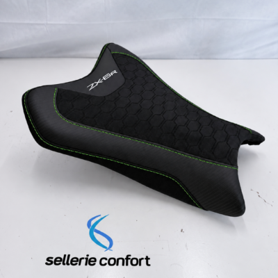 Housse de selle design Kawasaki ZX-6R de 2024 à 2027 - Nid d'abeille